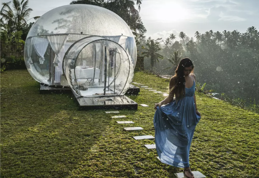 stargazing bubble dome tent